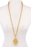 Designer Multi Bead Pendant Necklace