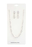 Elegant Marquise Rhinestone Loop Necklace